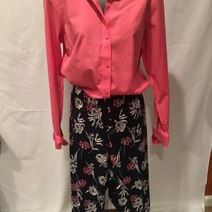 Talbots blush pink Sz 10 button down top